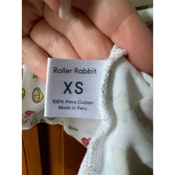 Roller Rabbit Women's Pima Cotton Tutti Frutti Classic Pajama Set Multicolor XS - Picture 7 of 13